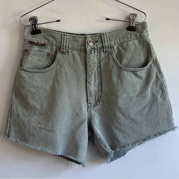 Vintage Pants - VINTAGE Cutoff Denim Jean Festival High Rise Waist Shorts 29”